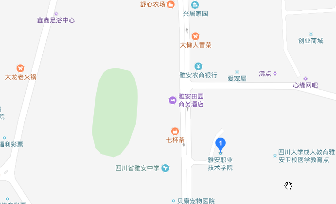 雅安职业技术学院地址在哪里